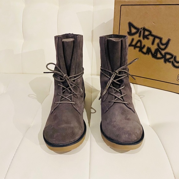 NEW DIRTY LAUNDRY Combat Boots - Picture 2 of 16